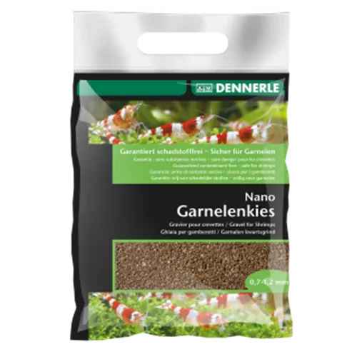 Dennerle Nano Garnelenkies - Borneo Braun 2KG Fein