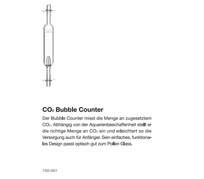 ADA CO2 Glas-Blasenzähler ADA CO2 Glas-Blasenzähler