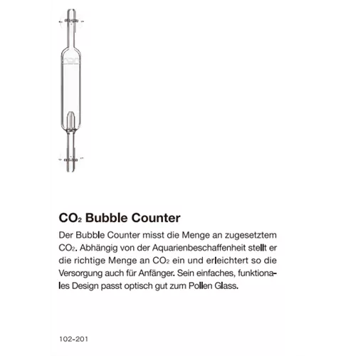 ADA CO2 Glas-Blasenzähler